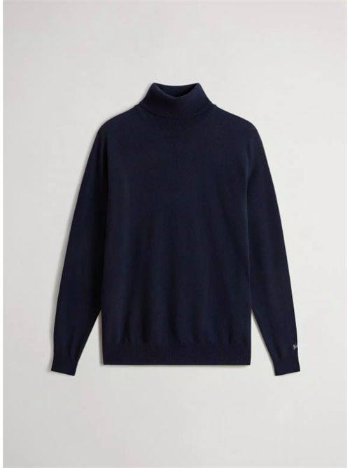 LAMBSWOOL TURTLENECK WOOLRICH | CFWOKN2001MRUF04693989 MELTON BLUE